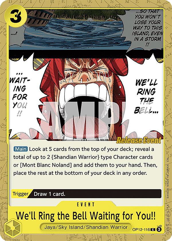 We'll Ring the Bell Waiting for You!! [Legacy of the Master Release Event Cards] Bandai