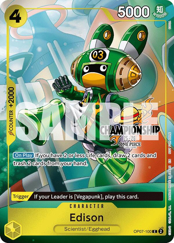 Edison (CS 25-26 Celebration Pack) [One Piece Promotion Cards] Bandai