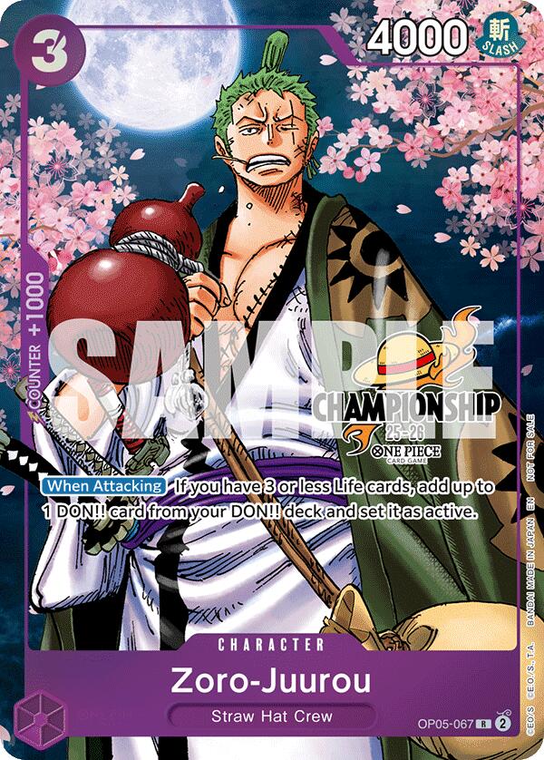 Zoro-Juurou (CS 25-26 Event Pack Finalist Ver.) [One Piece Promotion Cards] Bandai