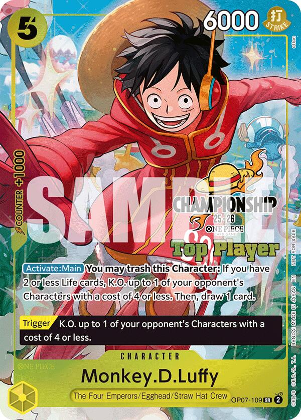 Monkey.D.Luffy (CS 25-26 Top Player Pack) [One Piece Promotion Cards] Bandai