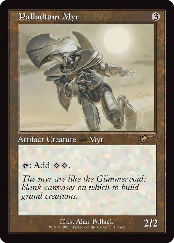 Palladium Myr (Retro Frame) [Standard Showdown Promos] Magic: The Gathering