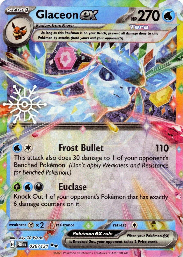 Glaceon ex (026/131) (Holiday Calendar) [Miscellaneous Cards] Pokémon