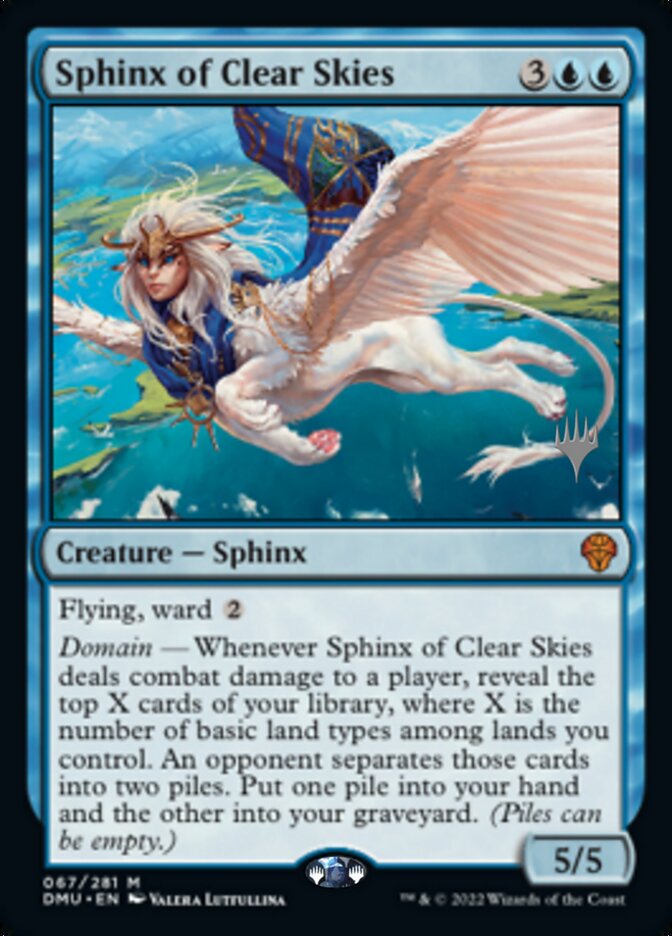Sphinx of Clear Skies (Promo Pack) [Dominaria United Promos] Magic: The Gathering