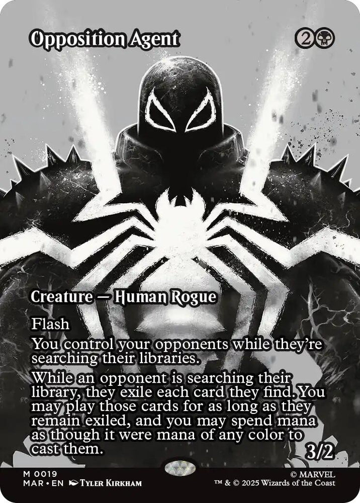 Opposition Agent (Borderless) [Marvel Universe: Eternal-Legal] Magic: The Gathering