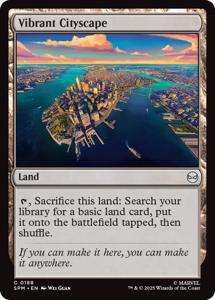 Vibrant Cityscape [Marvel's Spider-Man] Magic: The Gathering