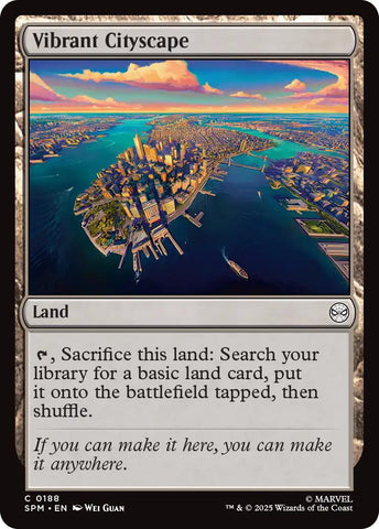 Vibrant Cityscape [Marvel's Spider-Man] Magic: The Gathering