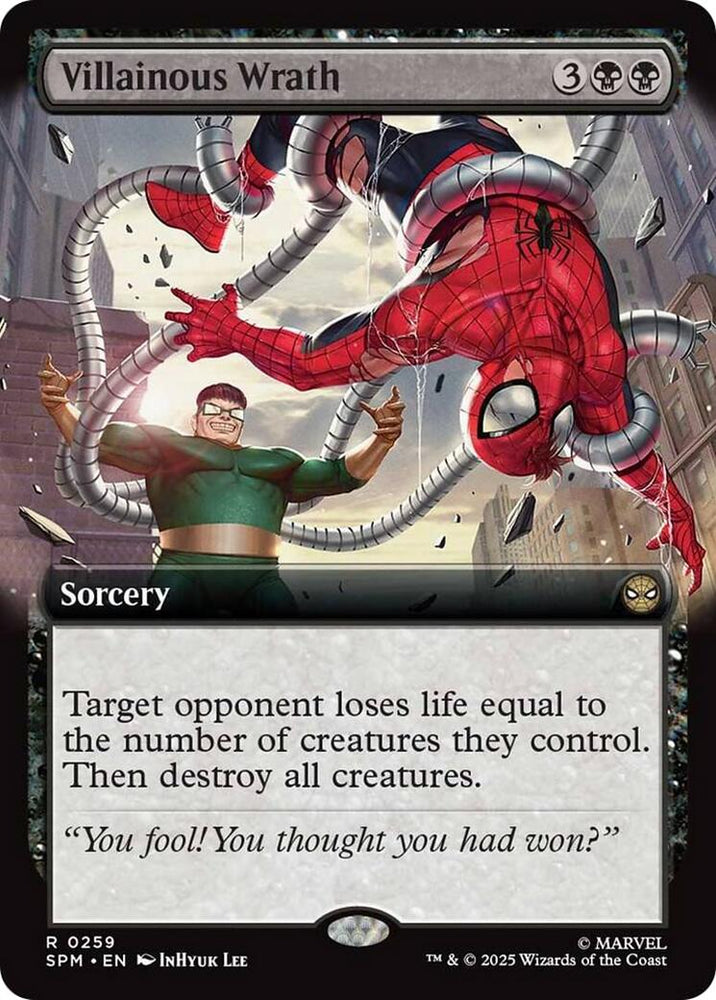 Villainous Wrath (Extended Art) [Marvel's Spider-Man] Magic: The Gathering