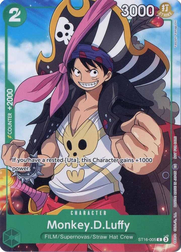 Monkey.D.Luffy (Welcome Pack Vol. 2) [One Piece Promotion Cards] Bandai