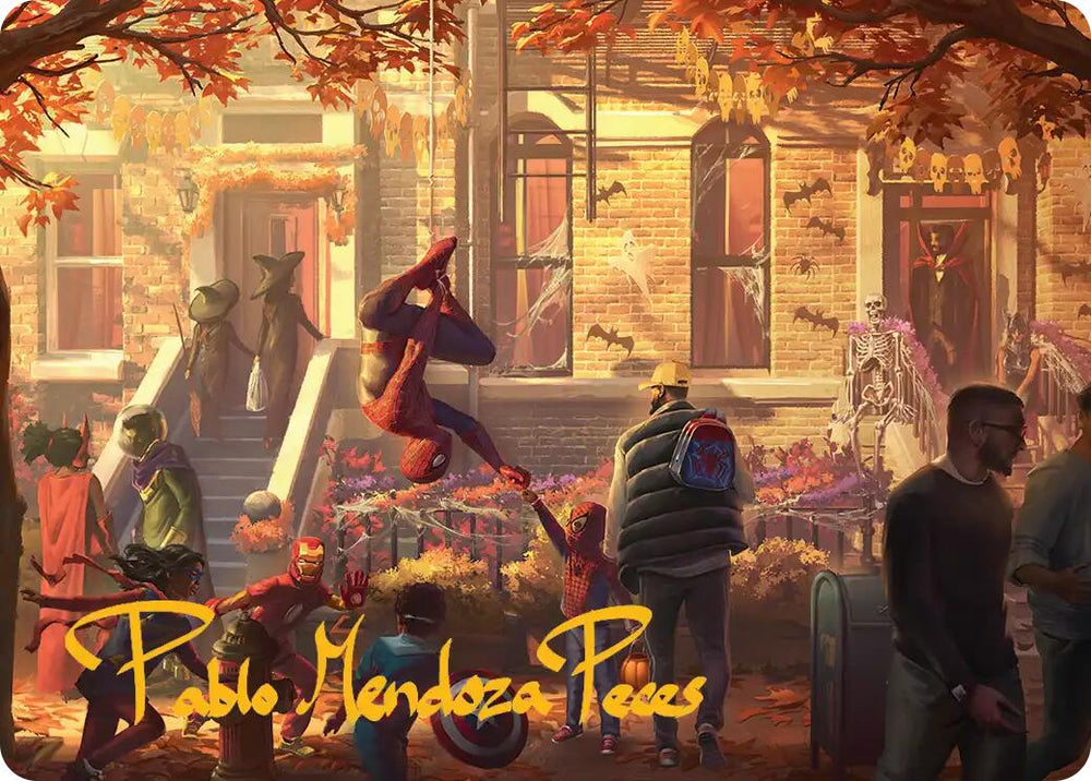 Friendly Neighborhood Art Card (Gold-Stamped Signature) [Marvel's Spider-Man Art Series] Magic: The Gathering