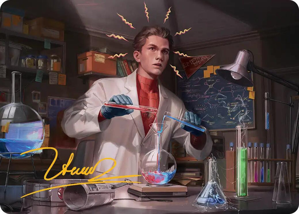 Peter Parker Art Card (3/54) (Gold-Stamped Signature) [Marvel's Spider-Man Art Series] Magic: The Gathering