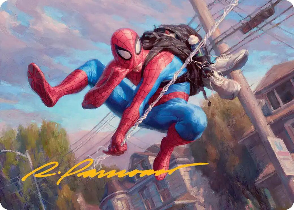 Spider-Man, Web-Slinger Art Card (Gold-Stamped Signature) [Marvel's Spider-Man Art Series] Magic: The Gathering