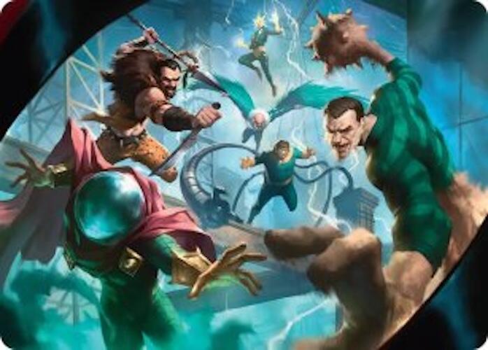 Behold the Sinister Six! Art Card (7/54) [Marvel's Spider-Man Art Series] Magic: The Gathering