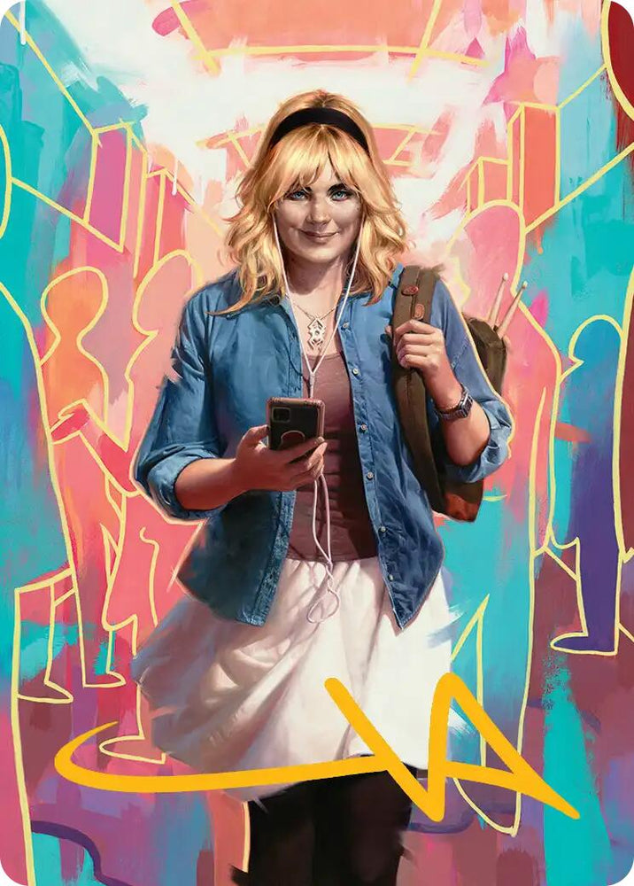 Gwen Stacy Art Card (Gold-Stamped Signature) (13/54) [Marvel's Spider-Man Art Series] Magic: The Gathering