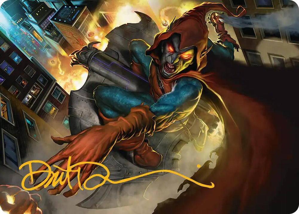 Hobgoblin, Mantled Marauder Art Card (Gold-Stamped Signature) [Marvel's Spider-Man Art Series] Magic: The Gathering