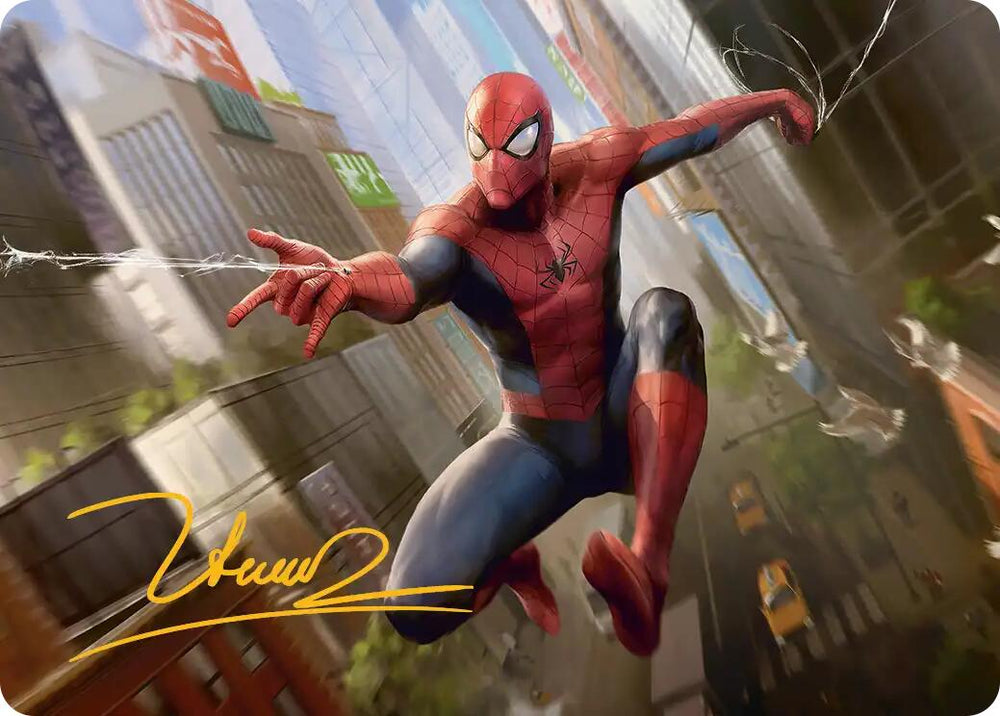 Amazing Spider-Man Art Card (24/54) (Gold-Stamped Signature) [Marvel's Spider-Man Art Series] Magic: The Gathering