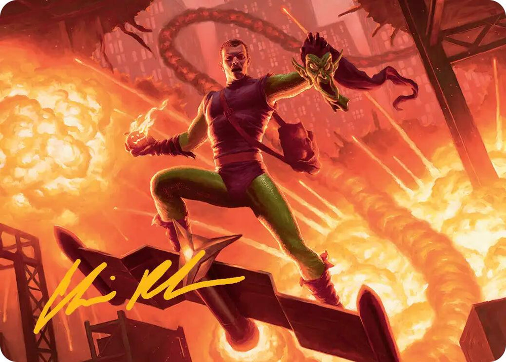 Green Goblin, Revenant Art Card (Gold-Stamped Signature) [Marvel's Spider-Man Art Series] Magic: The Gathering