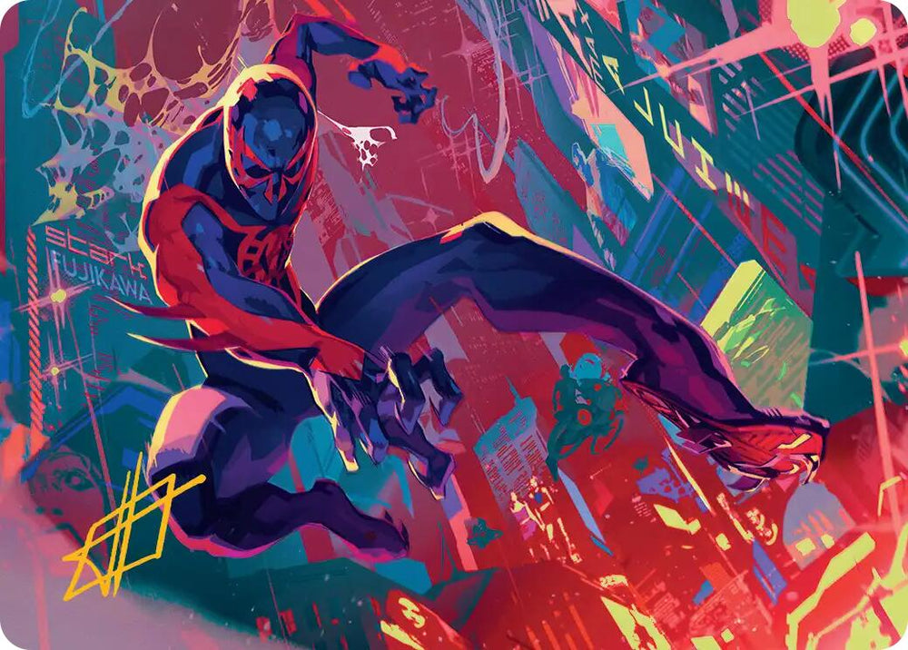 Spider-Man 2099 Art Card (Gold-Stamped Signature) [Marvel's Spider-Man Art Series] Magic: The Gathering