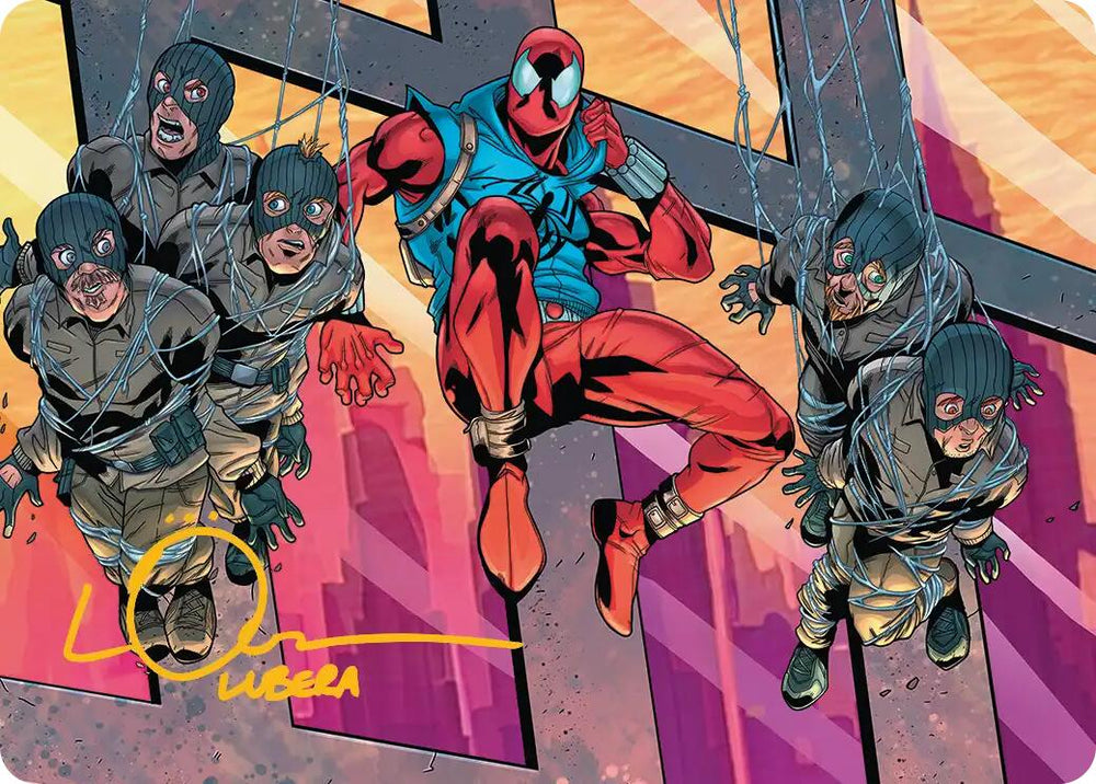 Scarlet Spider, Ben Reilly Art Card (Gold-Stamped Signature) [Marvel's Spider-Man Art Series] Magic: The Gathering