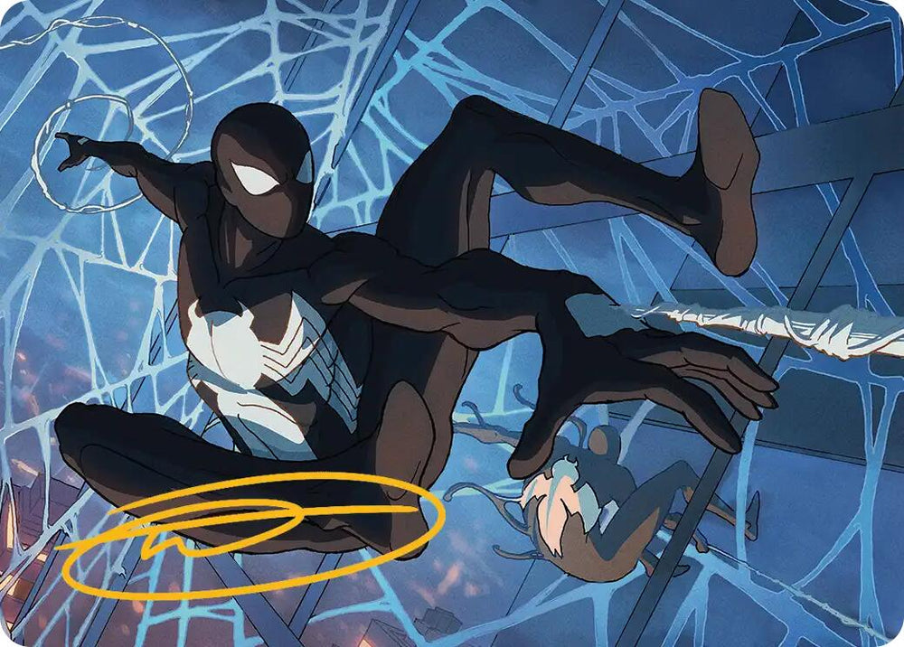 Symbiote Spider-Man Art Card (Gold-Stamped Signature) [Marvel's Spider-Man Art Series] Magic: The Gathering