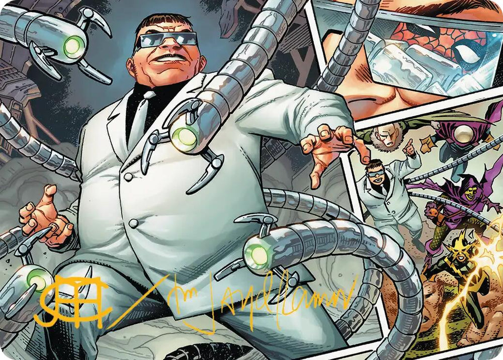 Doctor Octopus, Master Planner Art Card (48/54) (Gold-Stamped Signature) [Marvel's Spider-Man Art Series] Magic: The Gathering