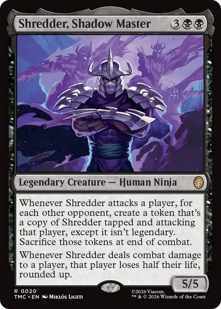 Shredder, Shadow Master [Teenage Mutant Ninja Turtles Commander] Magic: The Gathering