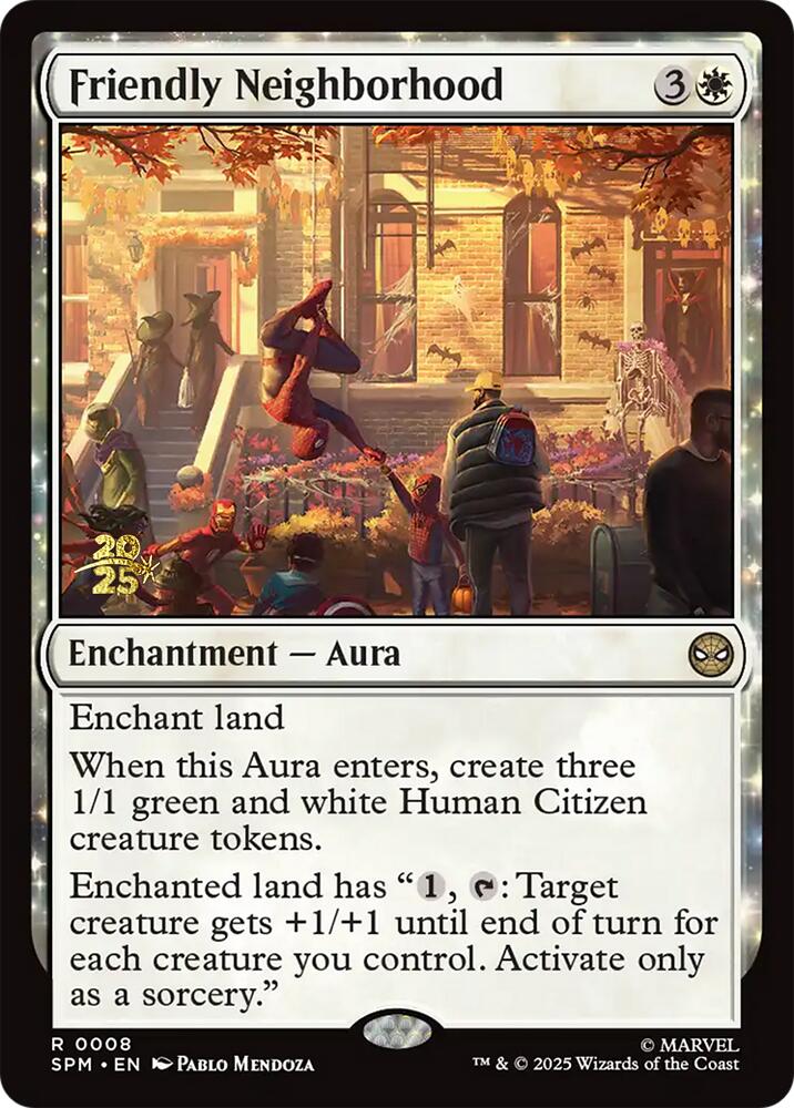 Friendly Neighborhood [Marvel's Spider-Man Prerelease Promos] Magic: The Gathering