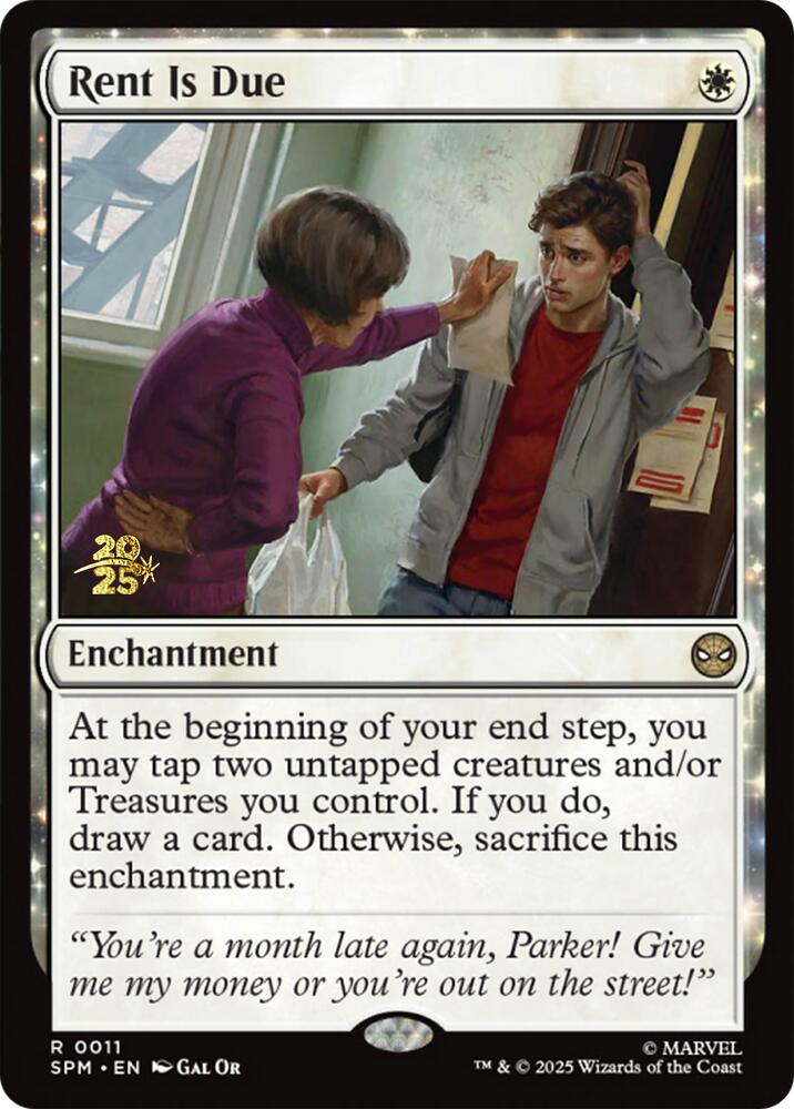 Rent Is Due [Marvel's Spider-Man Prerelease Promos] Magic: The Gathering