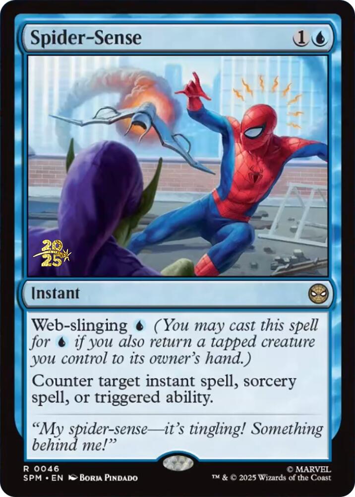 Spider-Sense [Marvel's Spider-Man Prerelease Promos] Magic: The Gathering