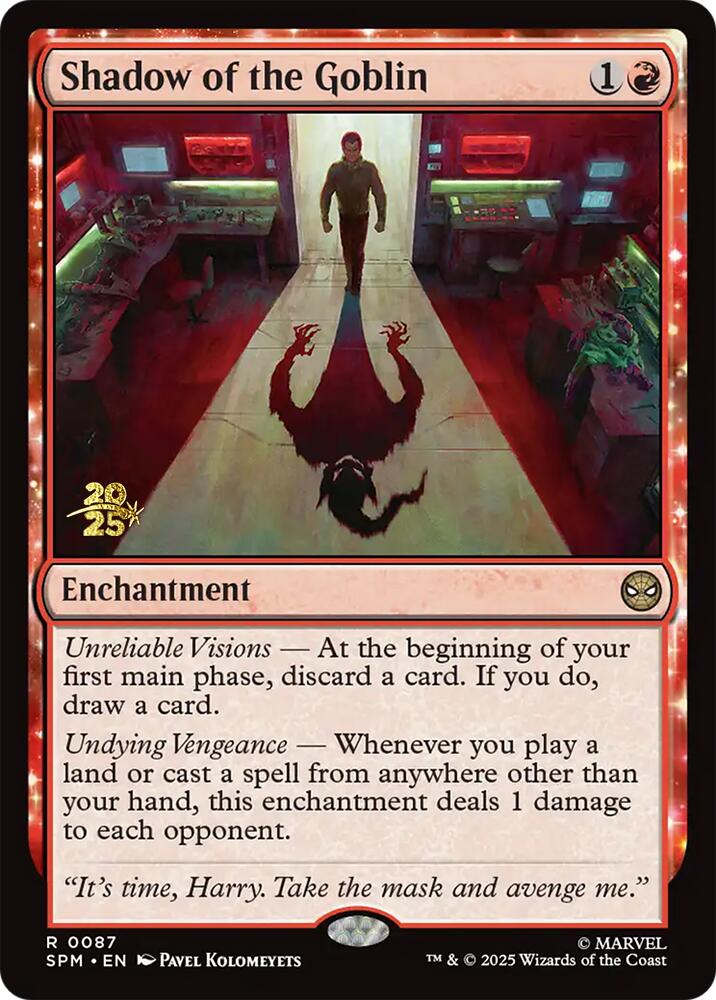 Shadow of the Goblin [Marvel's Spider-Man Prerelease Promos] Magic: The Gathering