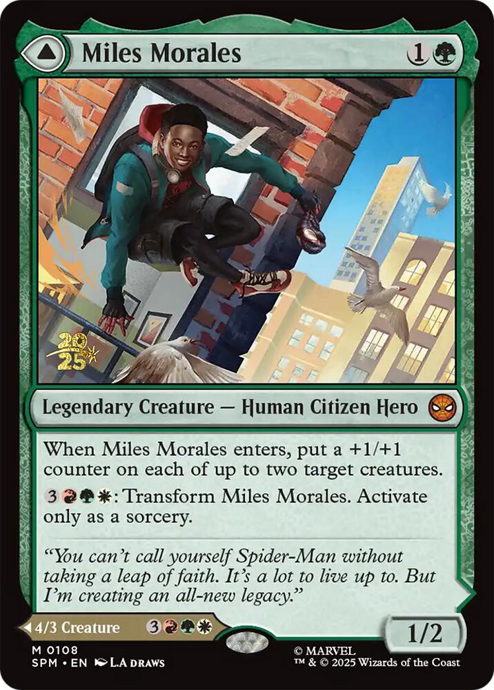 Miles Morales // Ultimate Spider-Man [Marvel's Spider-Man Prerelease Promos] Magic: The Gathering