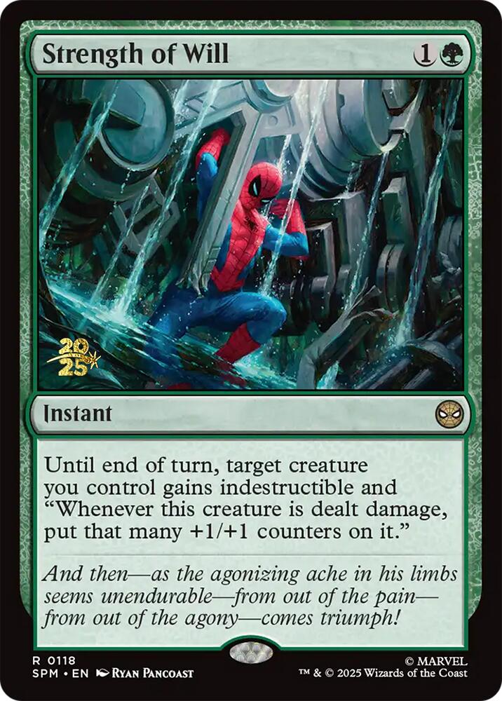 Strength of Will [Marvel's Spider-Man Prerelease Promos] Magic: The Gathering