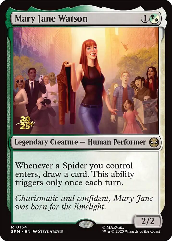 Mary Jane Watson [Marvel's Spider-Man Prerelease Promos] Magic: The Gathering