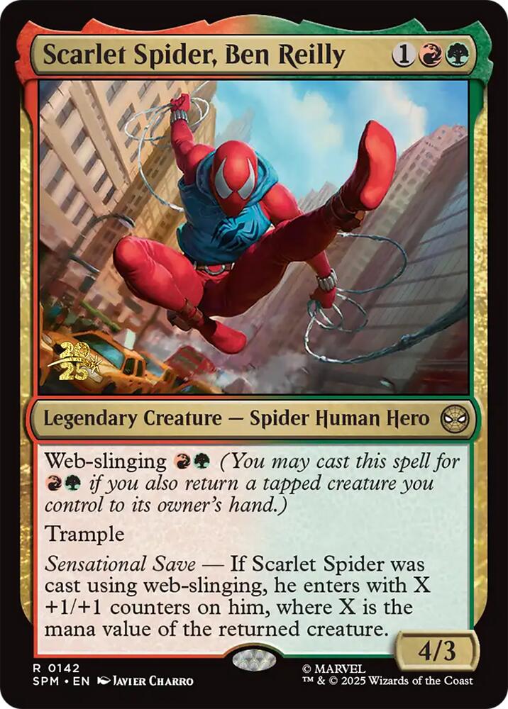 Scarlet Spider, Ben Reilly [Marvel's Spider-Man Prerelease Promos] Magic: The Gathering