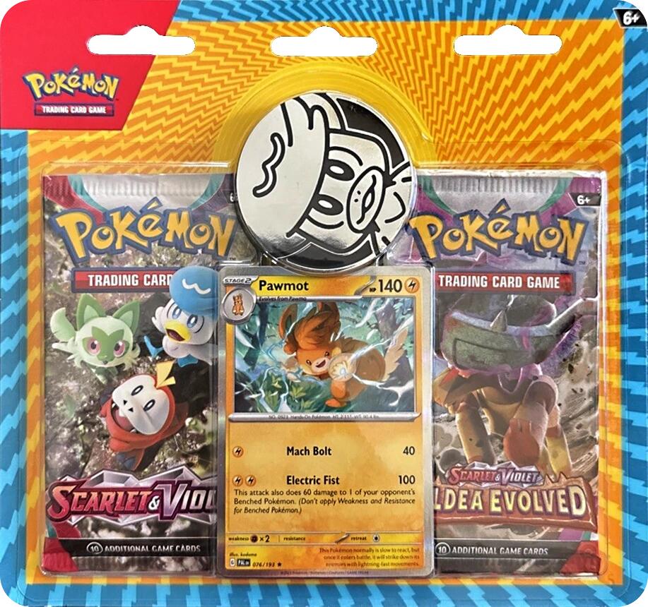 Checklane 2-Pack Blister [Pawmot] (3-tab) Pokémon