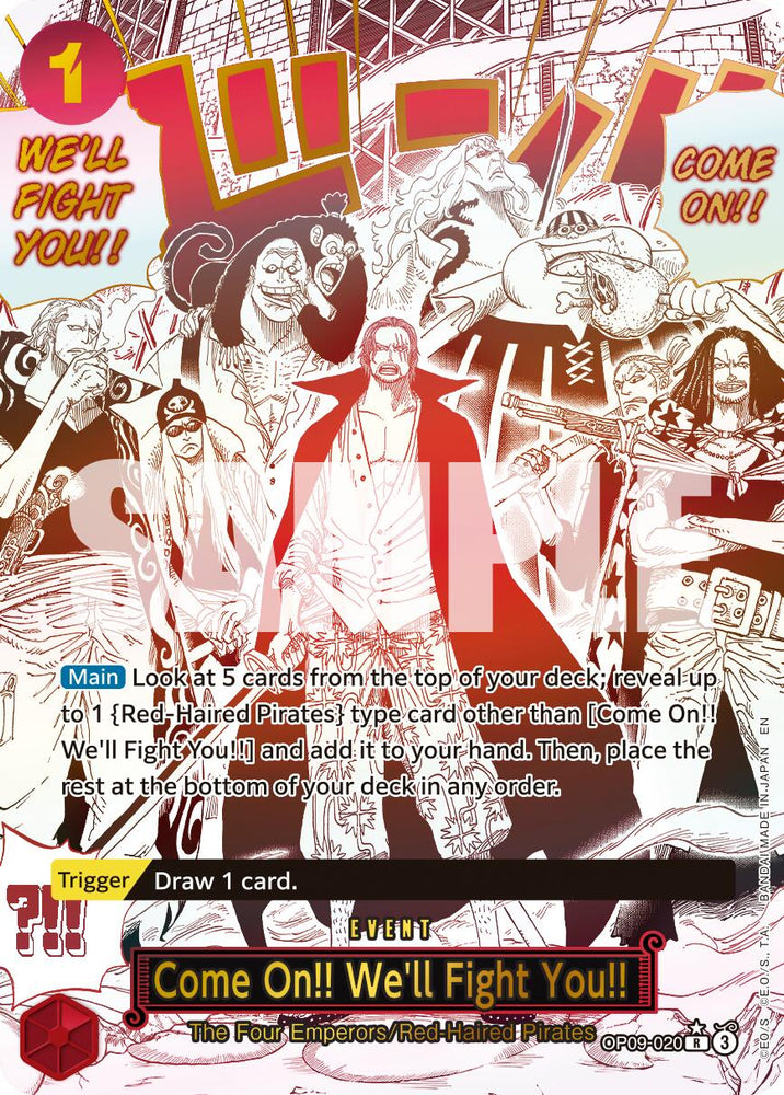 Come On!! We'll Fight You!! (Alternate Art) [Premium Booster -The Best- Vol. 2] Bandai