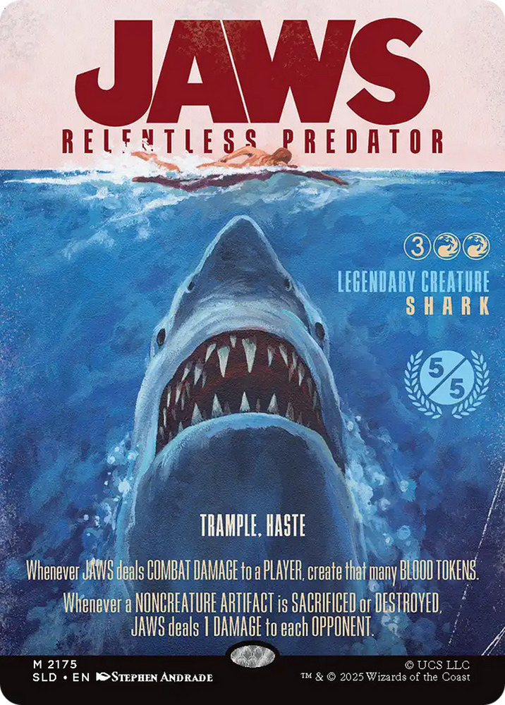 Jaws, Relentless Predator [Secret Lair Drop Series] Magic: The Gathering