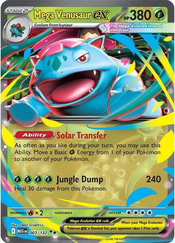 Mega Venusaur ex (003/132) [Mega Evolution: Base Set] Pokémon