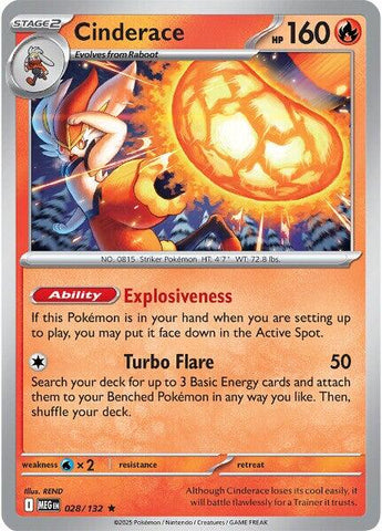Cinderace (028/132) [Mega Evolution: Base Set] Pokémon