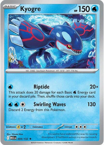Kyogre (034/132) [Mega Evolution: Base Set] Pokémon