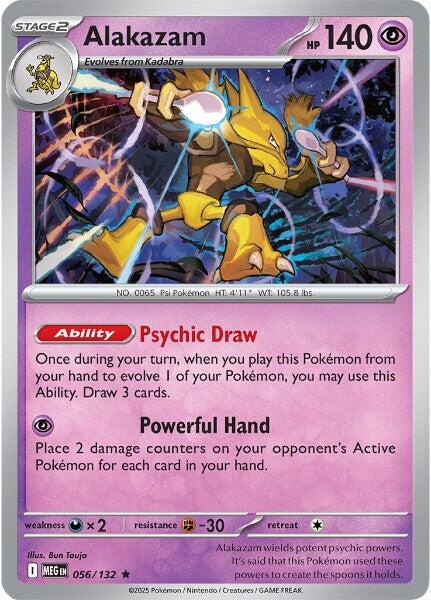 Alakazam (056/132) [Mega Evolution: Base Set] Pokémon