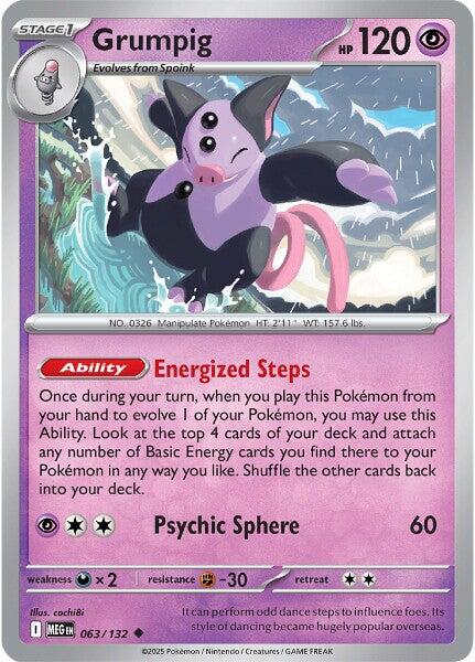 Grumpig (063/132) [Mega Evolution: Base Set] Pokémon