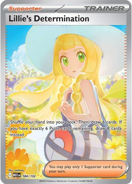 Lillie's Determination (184/132) [Mega Evolution: Base Set] Pokémon