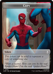 Copy // Human Citizen Double-Sided Token [Marvel's Spider-Man Tokens] Magic: The Gathering