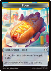 Food // Robot Double-Sided Token [Marvel's Spider-Man Tokens] Magic: The Gathering