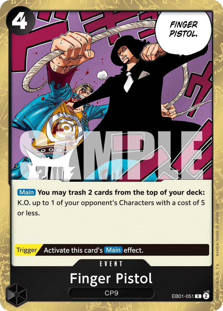 Finger Pistol (Reprint) [Premium Booster -The Best- Vol. 2] Bandai