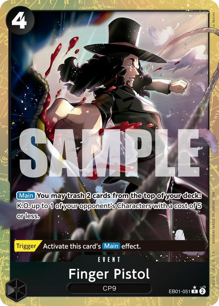 Finger Pistol (Alternate Art) [Premium Booster -The Best- Vol. 2] Bandai
