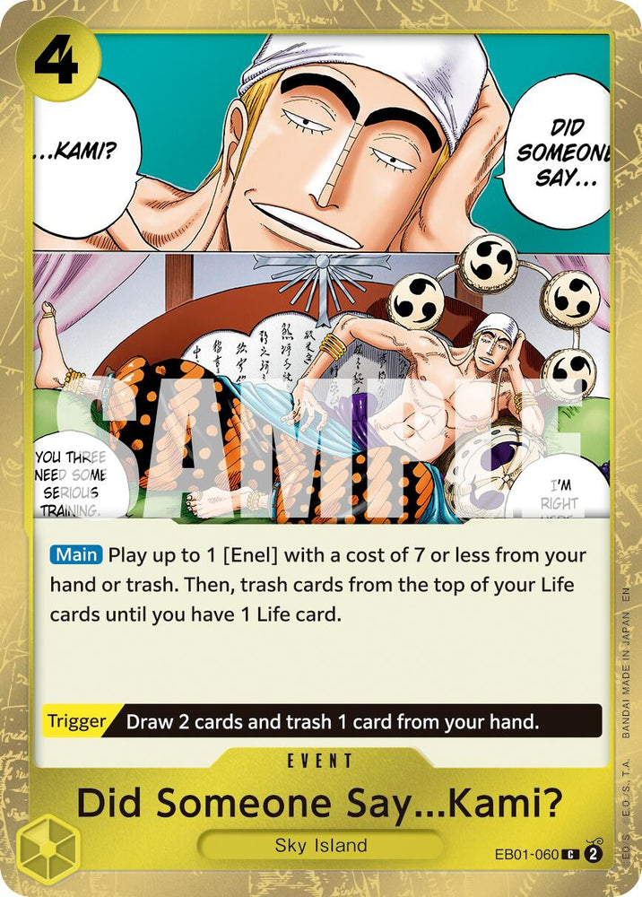 Did Someone Say...Kami? (Pirate Foil) [Premium Booster -The Best- Vol. 2] Bandai