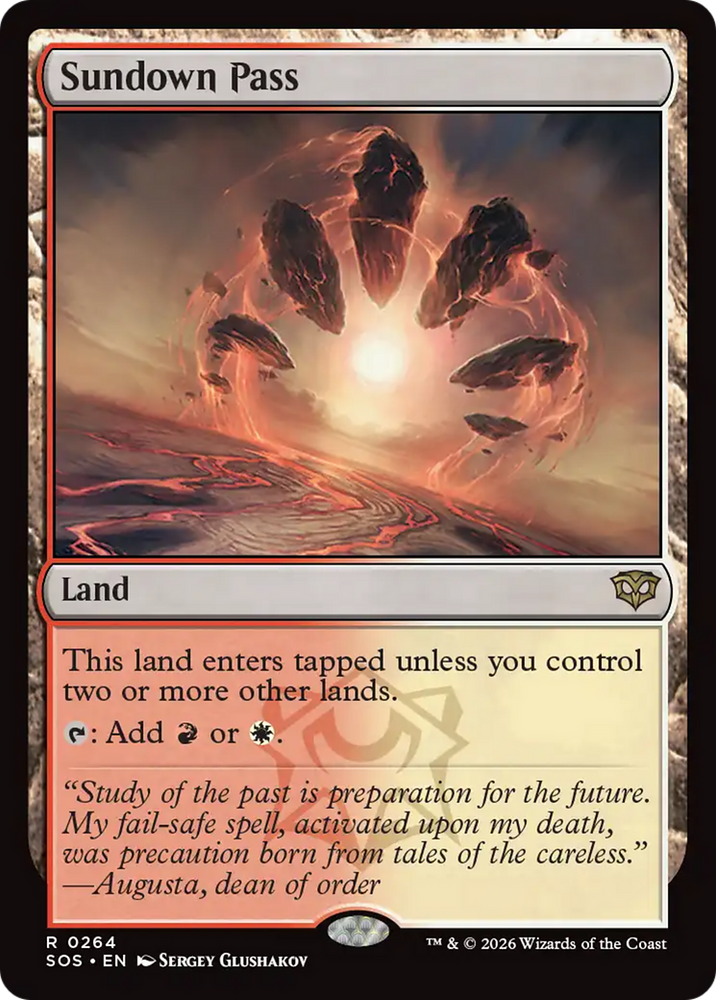 Sundown Pass [Secrets of Strixhaven] Magic: The Gathering