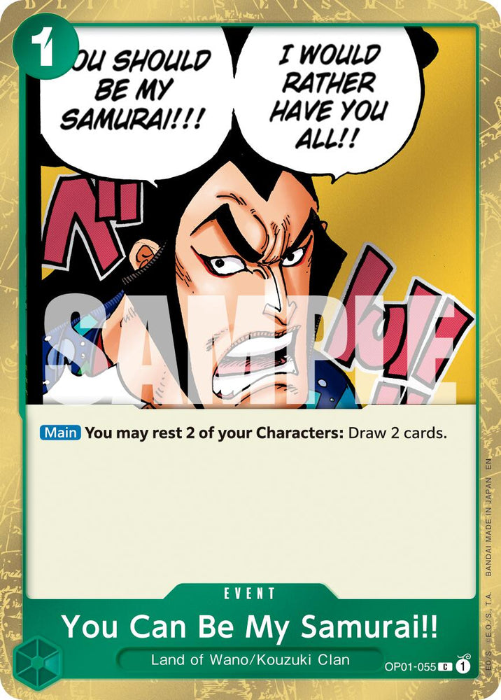 You Can Be My Samurai!! (Pirate Foil) [Premium Booster -The Best- Vol. 2] Bandai