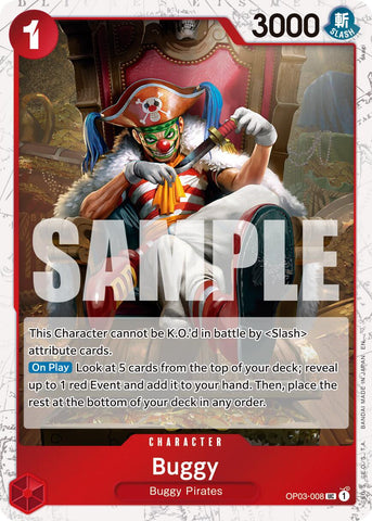 Buggy (OP03-008) (Pirate Foil) [Premium Booster -The Best- Vol. 2] Bandai